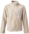 RV301 Ravine Unisex 1/4 Zip Borg Fleece Natural colour image